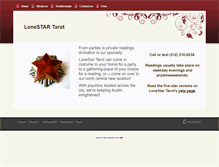 Tablet Screenshot of lonestartarot.com